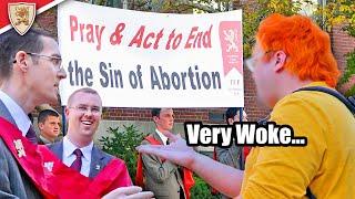 Extremely Woke Campus Panics Over Peaceful Pro-Life Crusade