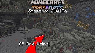 NEW OP Ore Veins! Minecraft 1.17 Snapshot 21w17a