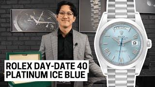 Rolex Day-Date 40: Platinum Ice Blue Dial The Ultimate Statement Watch | SwissWatchExpo