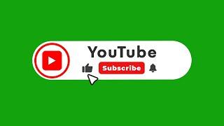 New YouTube Subscribe button green Screen | No Copyright