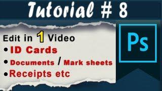 Edit Id Card and Document in Photoshop with Practical Examples
