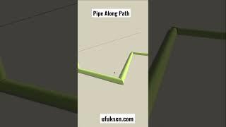 Sketchup için en faydalı eklentiler Pipe along path #sketchupplugins