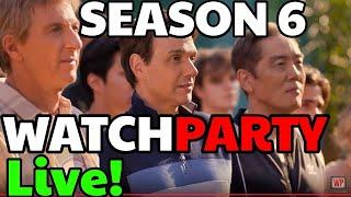Live WatchParty for Cobra Kai Season 6! Countdown and Watch Along Reaction!