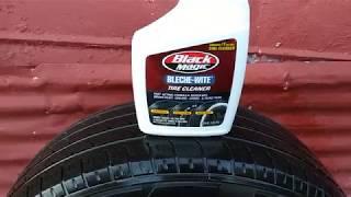 Black magic bleche wite tire cleaner dirt breakdown on my bmw tire