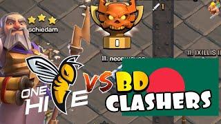 YouTube Clans COLLIDE in Clan War League! BD Clashers VS OneHive | Best TH13 Attack Strategies CoC
