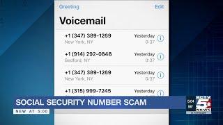 Social security number robocall scam