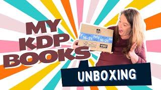 Unboxing My KDP books | SO EXCITED | Look at my KDP books with me!