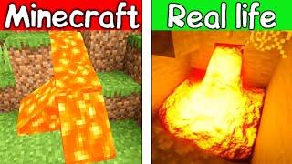 LAVA - Minecraft Vs Realistic