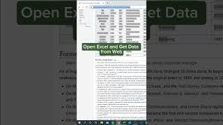 Get Data from Web in Excel‼️#exceltips #exceltricks #spreadsheets #corporate #accounting #finance