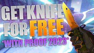 How to Get a FREE CSGO KNIFE in 2023 *WITH PROOF*