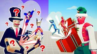 RANDOM CREATIVE UNIT VS 5x PRESENT ELF | TABS - Totally Accurate Battle Simulator