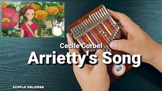 Arrietty's Song (Cecile Corbel) - The Secret World of Arrietty  || Kalimba Easy Tutorial ||