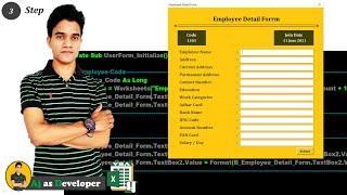 Employee Salary Management Software On Excel User form Part-3 |