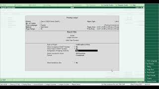 Tally ERP 9 How to Print Confirmation of Accounts # confirmation statement