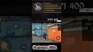 Samsung Galaxy A20s headshot sensitivity settings for Free Fire #shorts #viral #free_fire_shorts