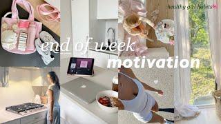 end of week MOTIVATION vlog work days, cleaning + productive