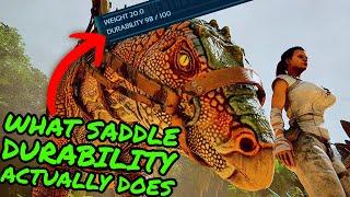 What SADDLE DURABILITY Actually Does in Ark Survival Ascended!!!