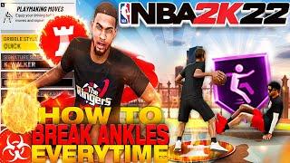 *NEW* HOW TO BREAK ANKLES EVERYTIME in NBA 2K22 W/ HANDCAM TUTORIAL! BEST DRIBBLE MOVES + BADGES!