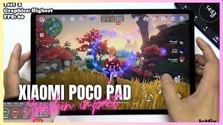 Poco Pad Genshin Impact Gaming test | Snapdragon 7s Gen 2, 120Hz Display