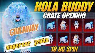 New Hola Buddy Crate Opening | 15000 UC | Bear Hola Buddy Crate Opening | Bear Companion PUBG BGMI