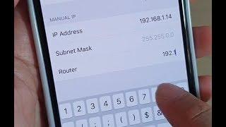 iPhone 11 Pro: How to Manually Configure the IP Address / Subnet Mask / Router