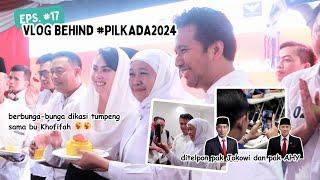 BEHIND PILKADA JATIM #17: SYUKURAN POTONG TUMPENG BARENG BU KHOFIFAH |Arumi Bachsin