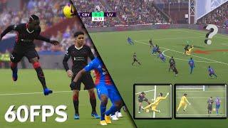 Crystal Palace vs Liverpool Highlights | PES 2021 Realism | FUMA | Superstar | Alisson's IRL Mistake