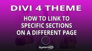 Divi 4 How To Link To Specific Sections On A Different Page 