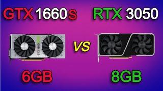 RTX 3050 vs GTX 1660 super - i5 12600K - Test in 13 Games 1080p