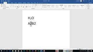 How to apply Subscript and Superscript in Microsoft Word