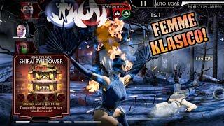 KITANA KLÁSICA MERECE SER ORO! Batalla 100 De La TORRE SHIRAI RYU FATAL + RECOMPENSA. MK Mobile