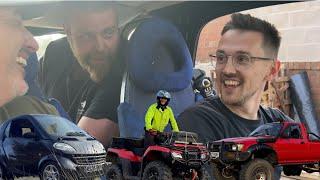 Tom,Chris and a Viking in a tiny car what could go WRONG