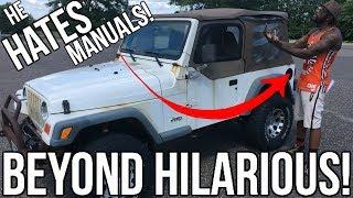 Teaching "Mr_Organik" How To Drive A Manual!! The Funniest Video I've Ever Done Hands Down!!