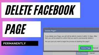 How To Delete Your Facebook Page Permanently/Delete Facebook page