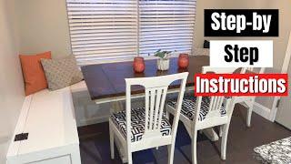Add Kitchen Storage and Seating With This Beautiful DIY Built In Banquette