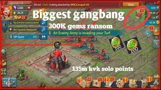 LORDS MOBILE | F2P Gryphon Solo Trap Action | 3v3 KVK Action, Solo , Gangbang and More.....