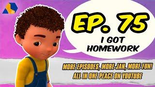 Jan Cartoon in Urdu || I Got Homework || Official Cartoon Remastered || S01 E75