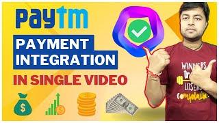 Receive Payment on Website | Simplest way of Integration Paytm Payment Integration in Hindi