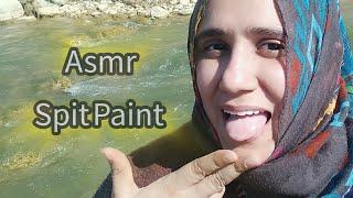 ASMR Spit Paint