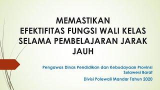 Menakar Efektivitas Wali Kelas Dalam Pemantauan Pembelajaran Jarak Jauh Terhadap Siswa Kewaliannya.