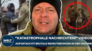 PUTINS KRIEG: "Katastrophale Nachrichten!" Videos aufgetaucht! Brutale Rekrutierungen der Ukraine!