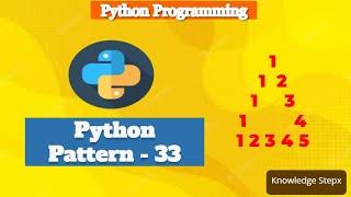 #11.33 Hollow Pyramid Number Pattern in Python | Number Pattern | Python Pattern Programs