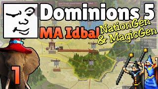 Dominions 5 | MA Idbal, Turn 1-3 | NationGen & MagicGen | Mu Plays