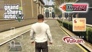 Grand Theft Auto V - Box64Droid PC Emulator Android Gameplay Test