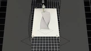 Isometric Tower with a Twist - Pen Plotter Machine #architecture #lineart