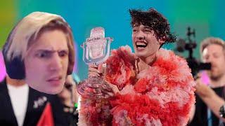 xQc Reacts To Eurovision 2024 Winner (Switzerland)