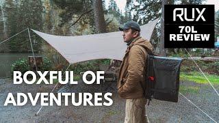 Pack all your camping gear with you using the RUX 70L | Review and Comparison