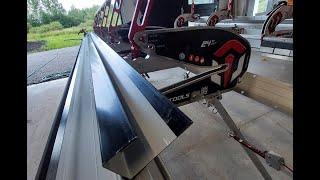 Bending 10 ft long pieces of 22G steel SOLO on the Heavy Duty Innovatools Modular Bending Brake!