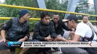 BANJIR MADIUN, PEMERINTAH FOKUSKAN EVAKUASI WARGA