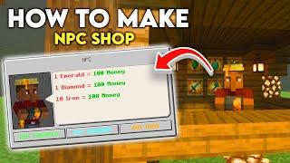 (EASY) How to Make a NPC Shop on Minecraft *Bedrock*